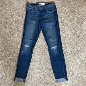 Flying Monkey distressed ankle jean